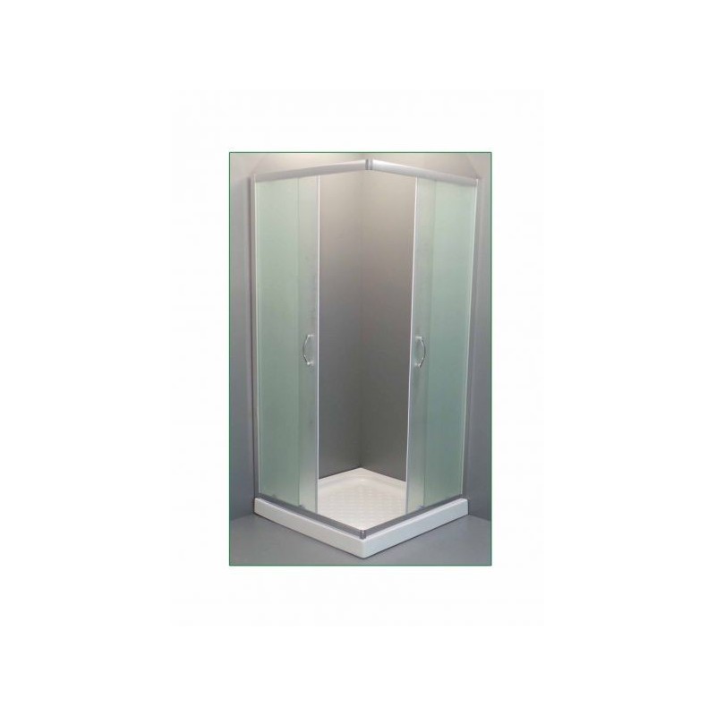 Ascot Mat 70x70 Chrome Glass