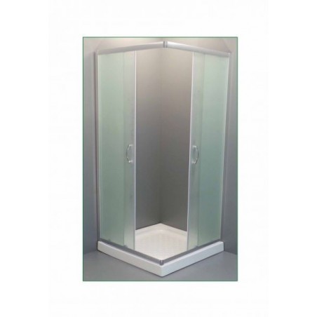 Ascot Mat 70x70 Chrome Glass