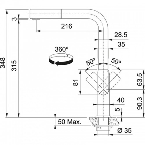 Mythos Shower Industrial Black