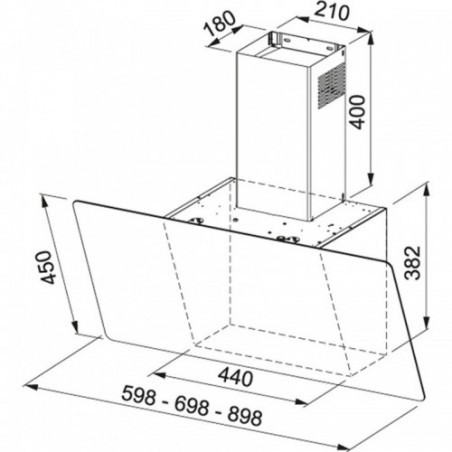 Vertical Evo FPJ 915 V BK/SS Inox – White Crystal