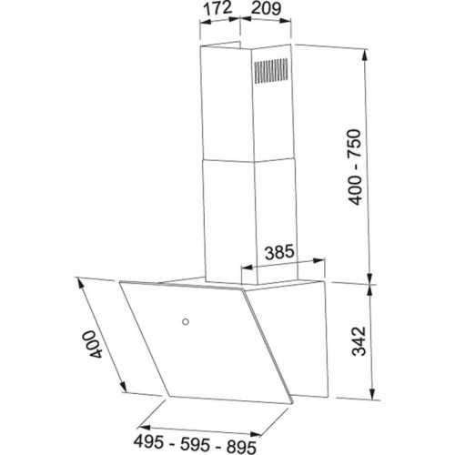 Vertical FVT 605 White Crystal